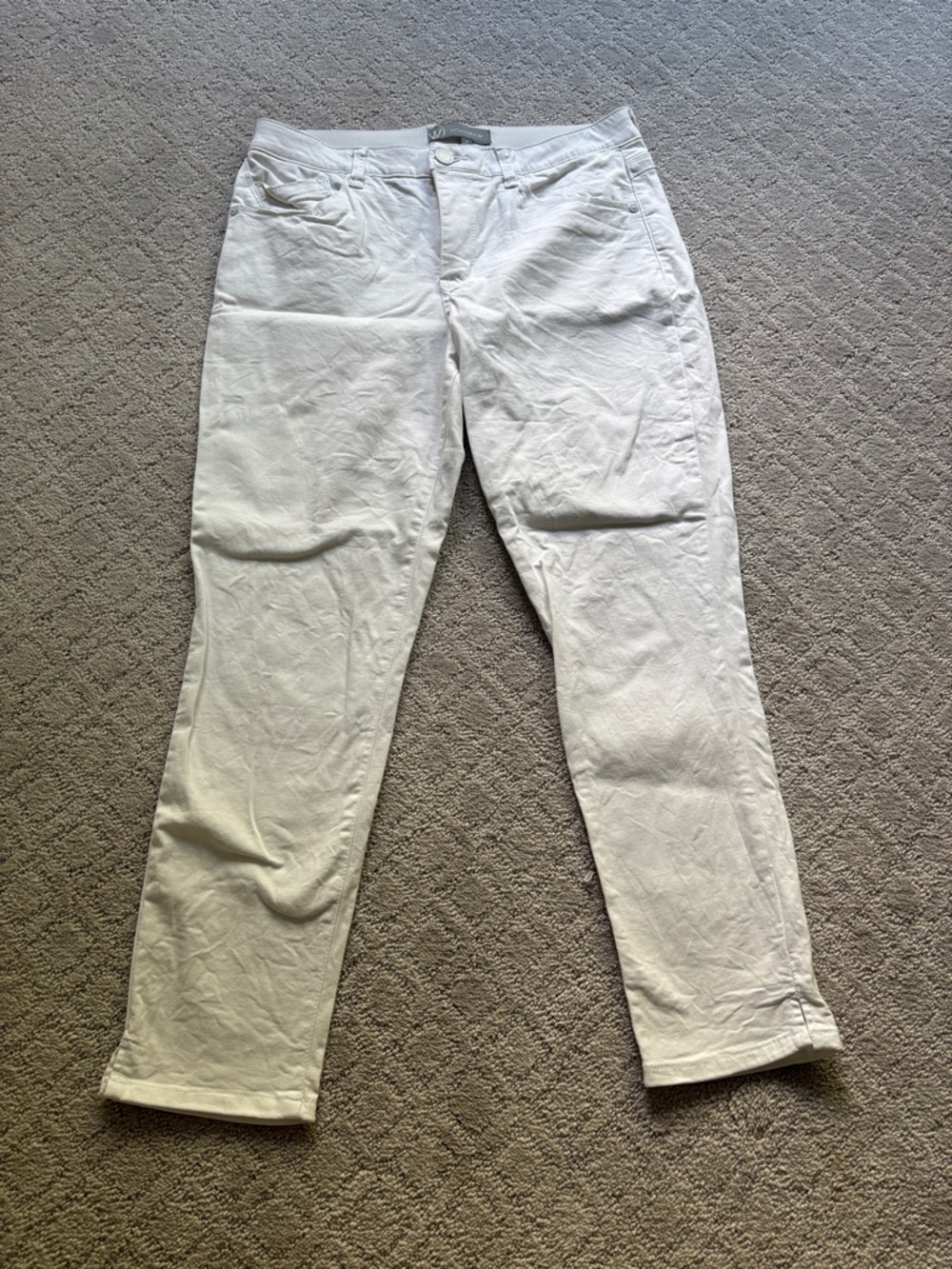 Wit & Wisdom White Straight Leg Jeans